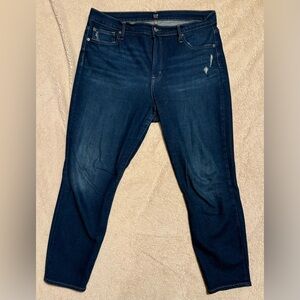 GUC GAP Women's High Rise True Skinny Dark Blue Jeans - 16/33